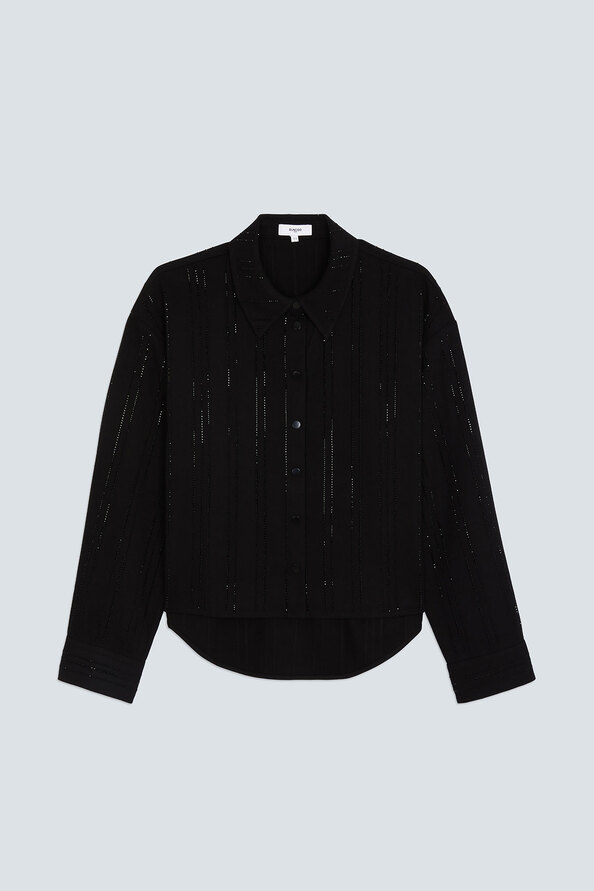 LOYAL Fancy shirt with black rhinestone details