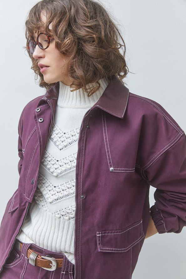 DALI Denim zip-up jacket