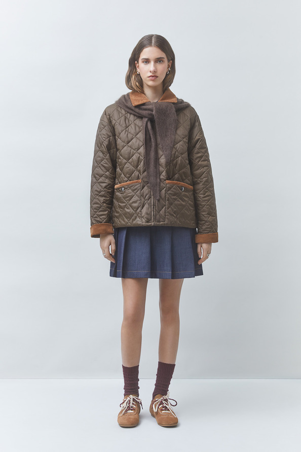 DEBUT Two-tone quilted jacket