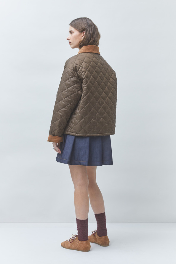DEBUT Two-tone quilted jacket