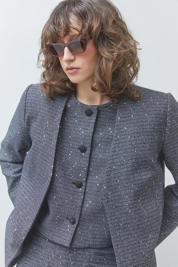 DELIGHT Fancy sequinned blazer