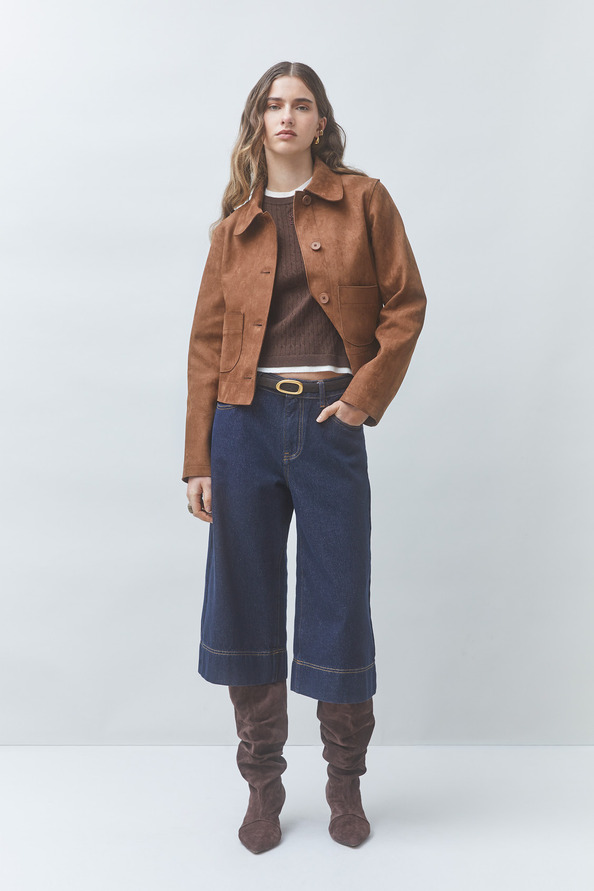 DUNE Faux suede short jacket