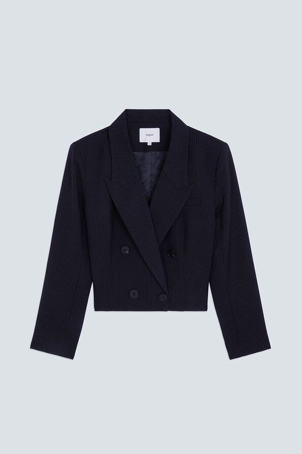 DAILY Short striped blazer jacket