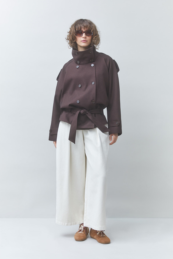 DEEP Short belted coat