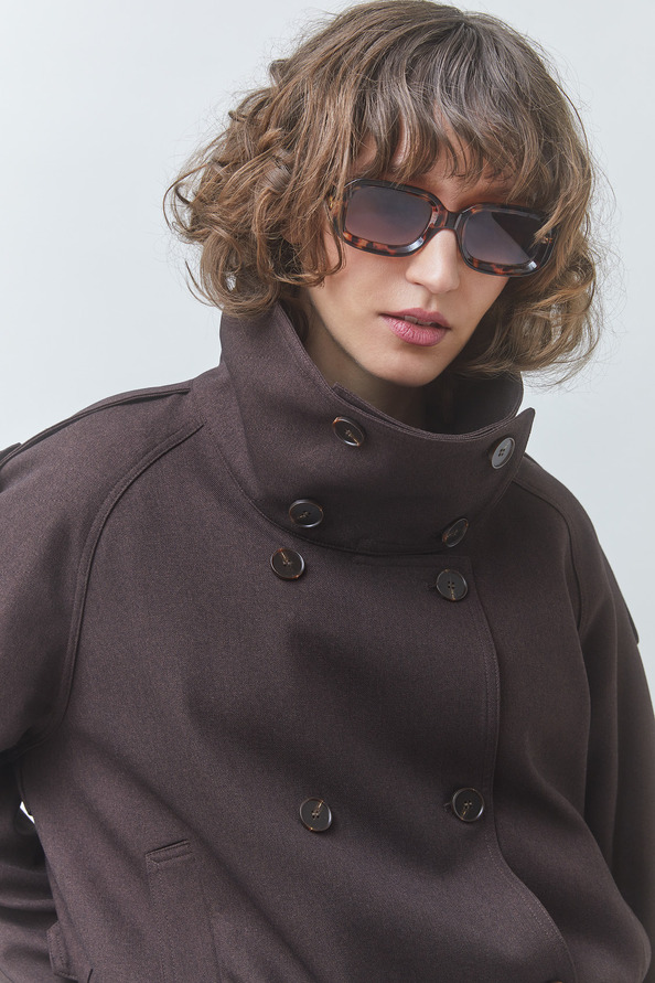 DEEP Short belted coat