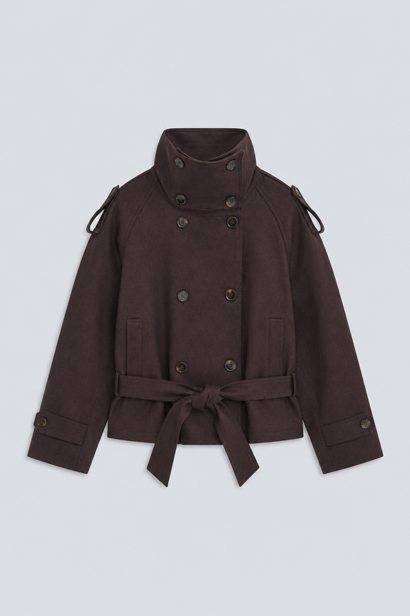 DEEP Short belted coat