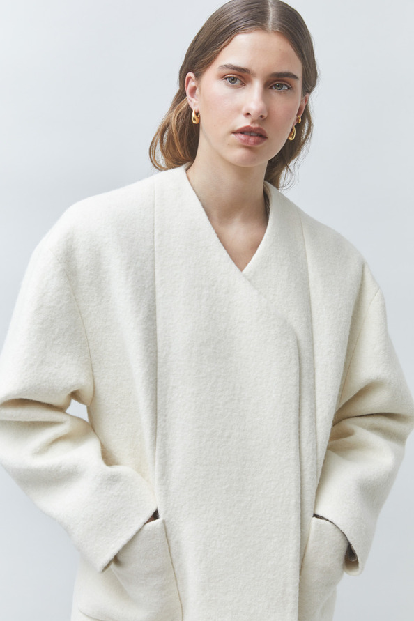 ENNIO Short wool coat