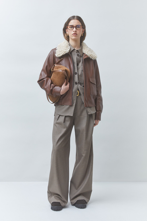 EVER Short faux leather coat