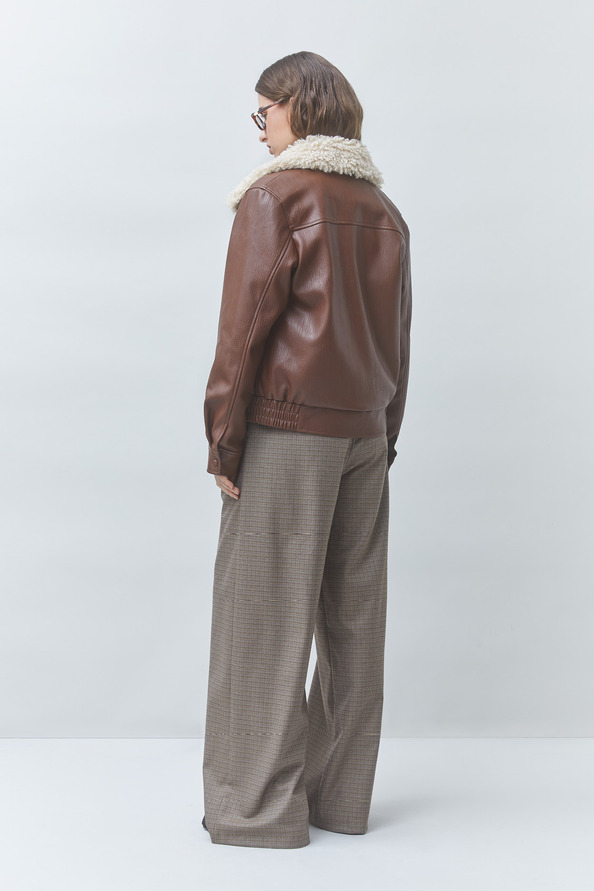 EVER Short faux leather coat