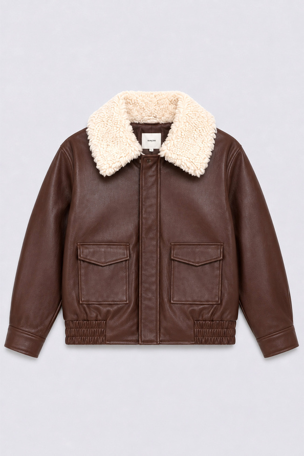 EVER Short faux leather coat