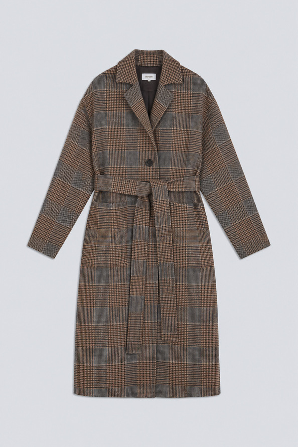 ENJOY Long reversible wool coat