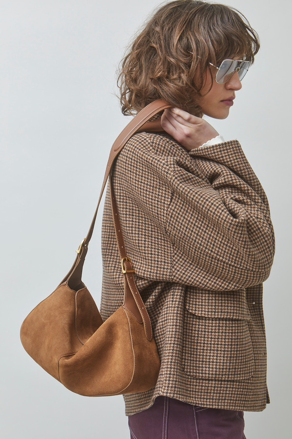 EARTH Short checked coat