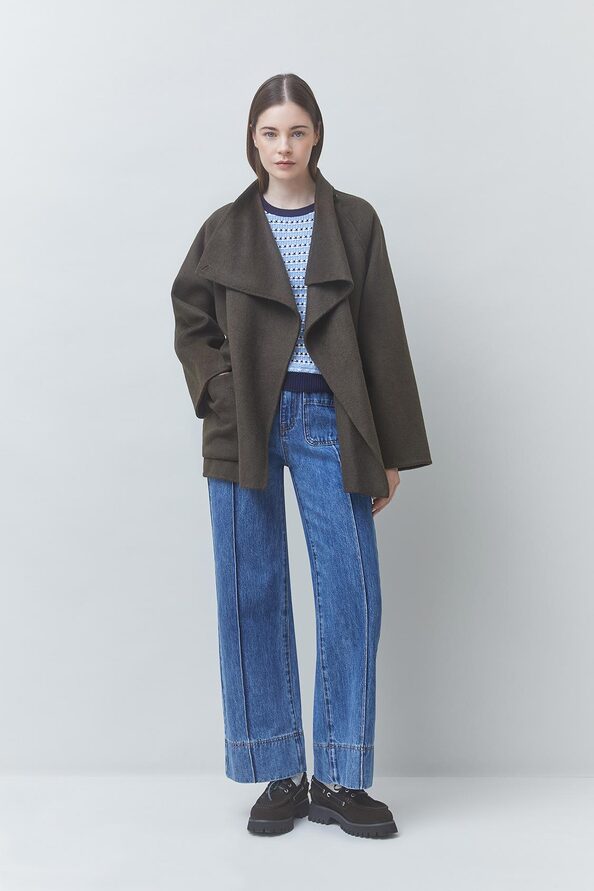 ELVIS Belted woollen coat