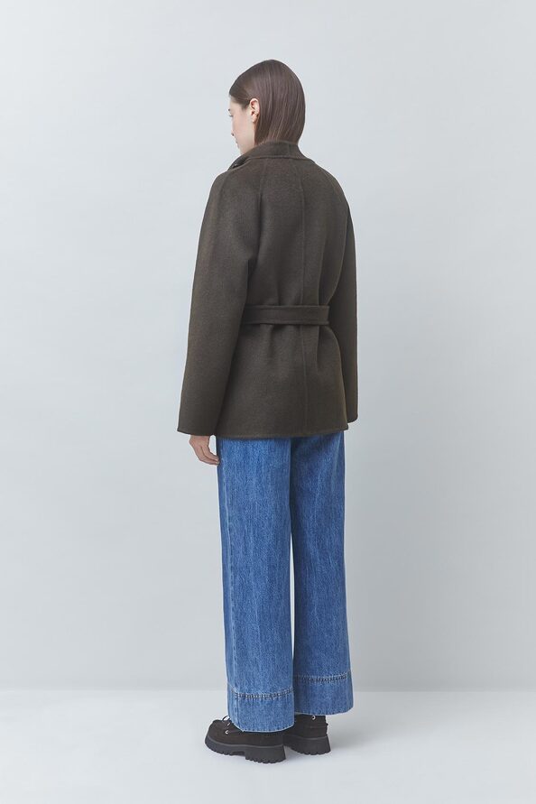 ELVIS Belted woollen coat