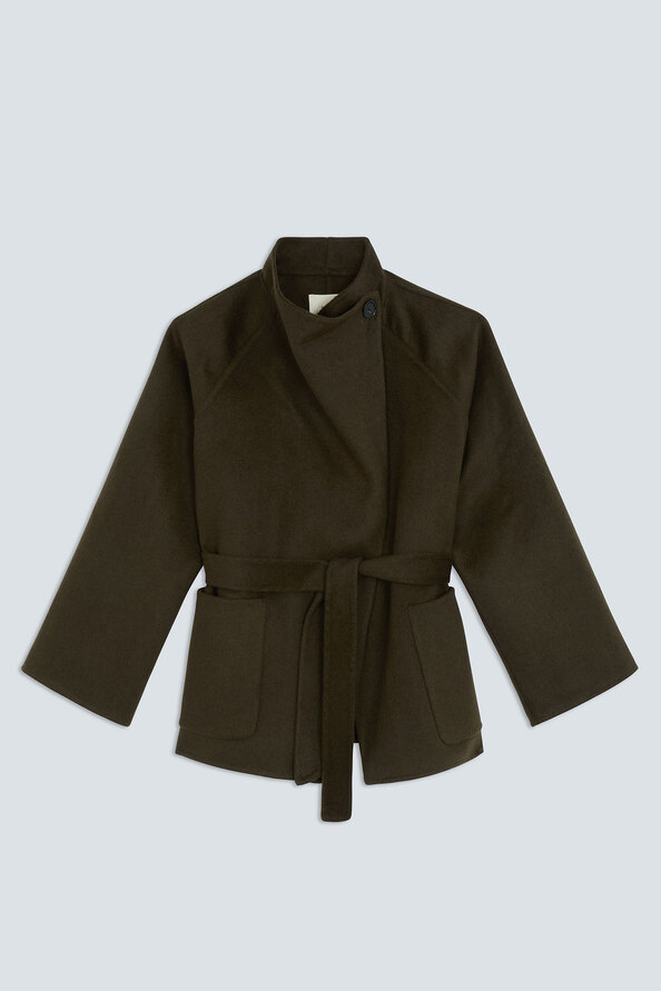 ELVIS Belted woollen coat