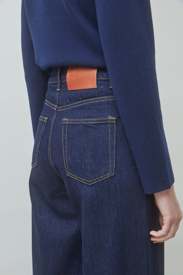 ROAD Wide-leg cuffed jeans