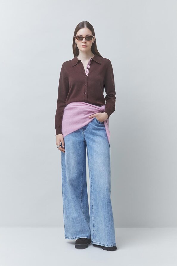 RECIFE Wide-leg flared jeans