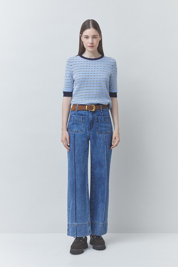 RICK Wide-leg jeans with the pocket details