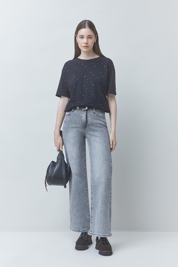 READY Straight grey jeans