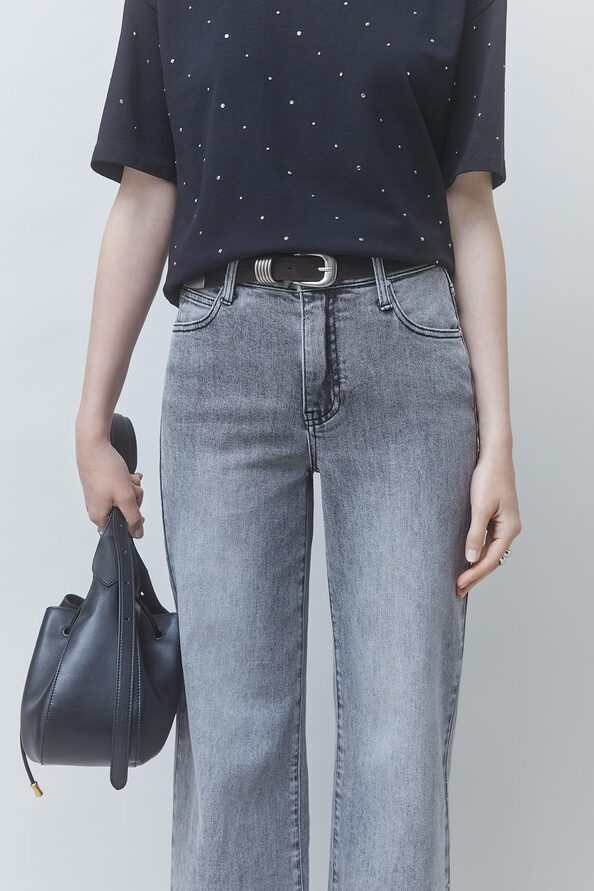 READY Straight grey jeans