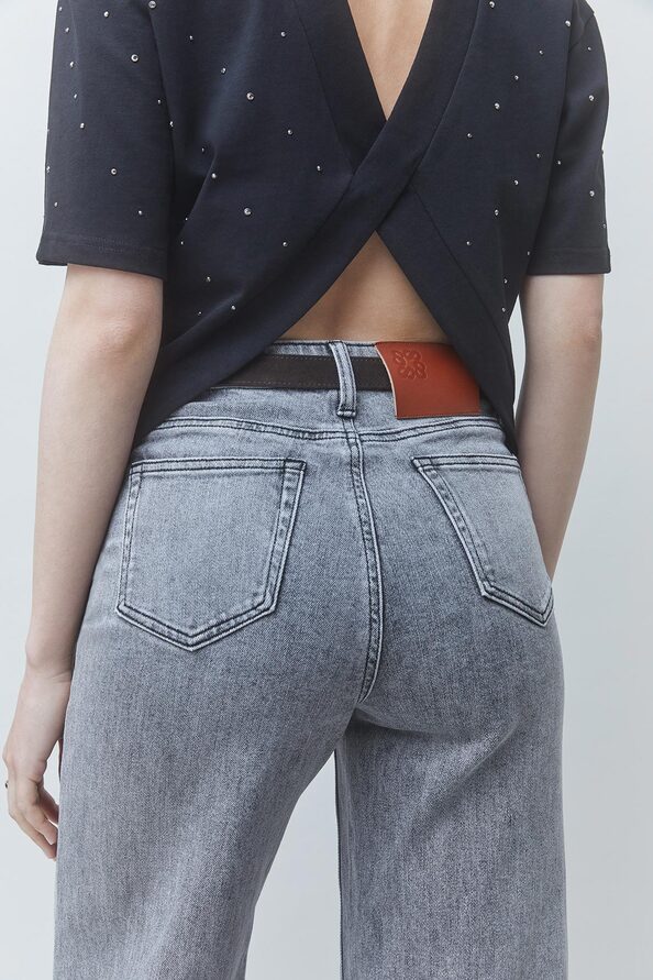 READY Straight grey jeans