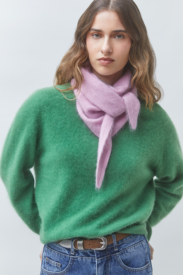 PICADI Plain green wool jumper