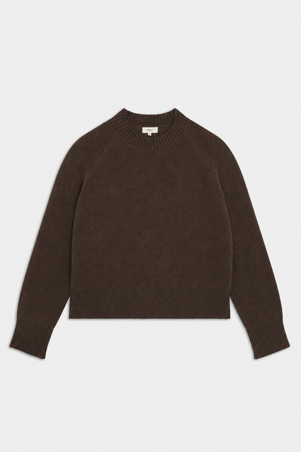 PAULVAR Plain coffee wool jumper