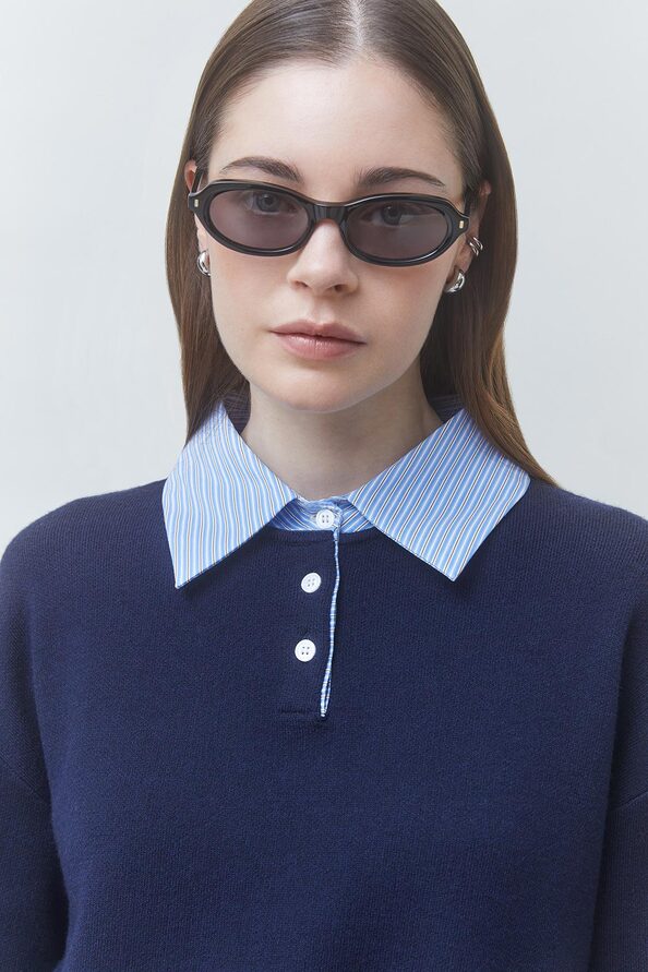 PAULIN Two-tone polo jumper