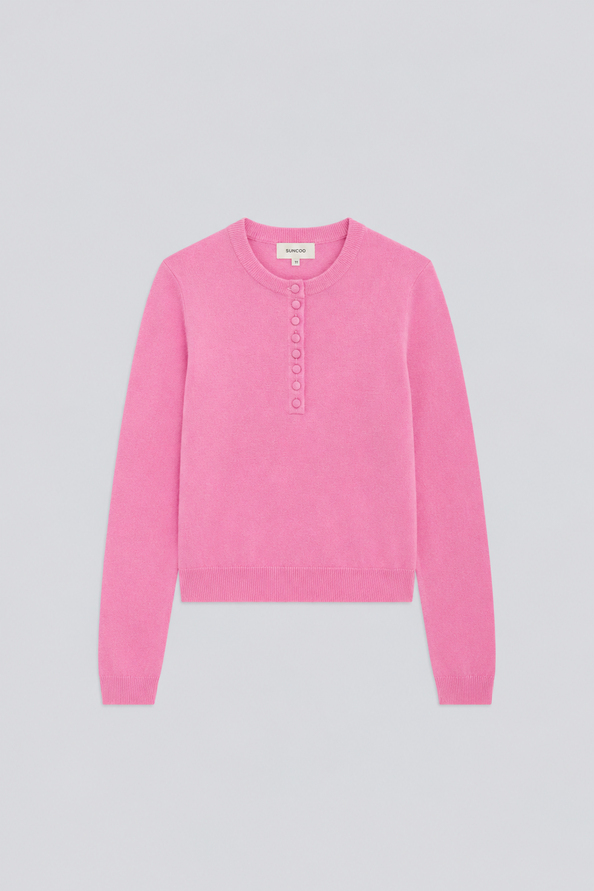PAZ Plain pink wool jumper