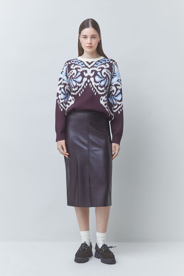PAVARO Fancy jacquard jumper
