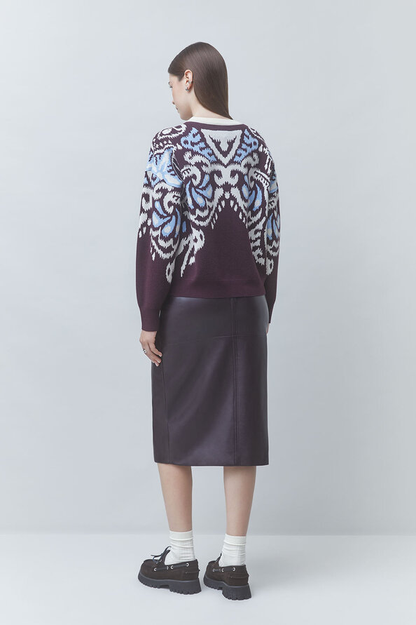 PAVARO Fancy jacquard jumper