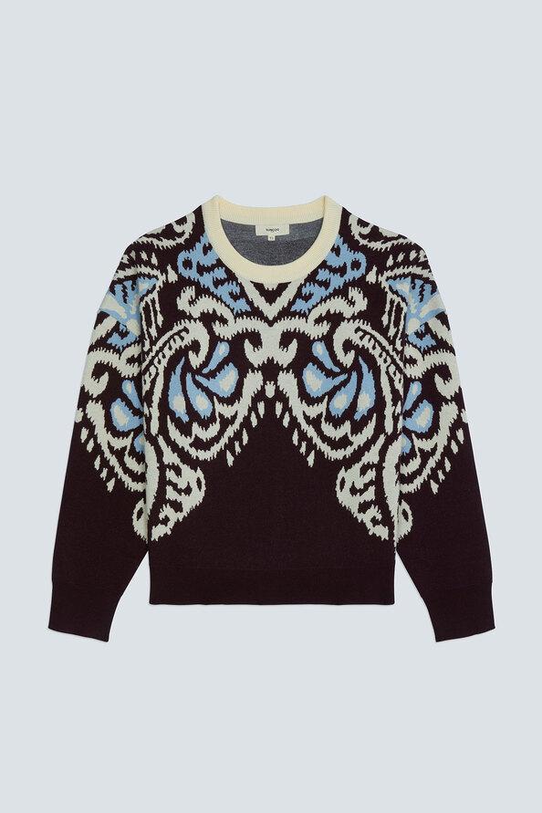 PAVARO Fancy jacquard jumper