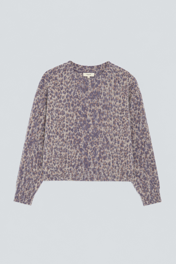 PLEOL Leopard-print mohair jumper