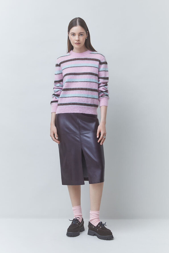 PRIORIS Mohair wool striped jumper