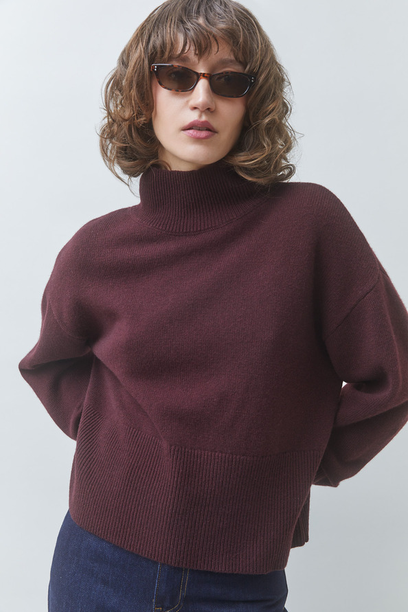 PINTO Plum wool jumper