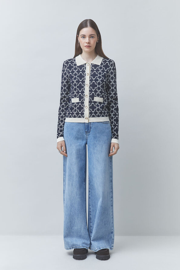 GEMARY Fancy patterned cardigan