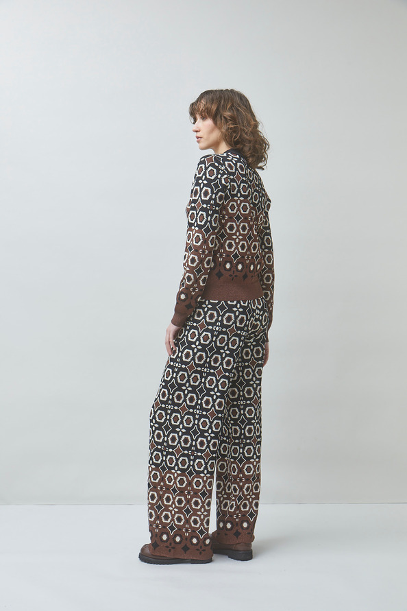 JASPER Jacquard knit pants