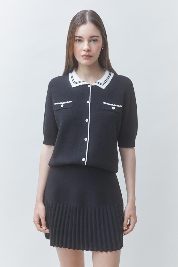 FALDA Short pleated skirt