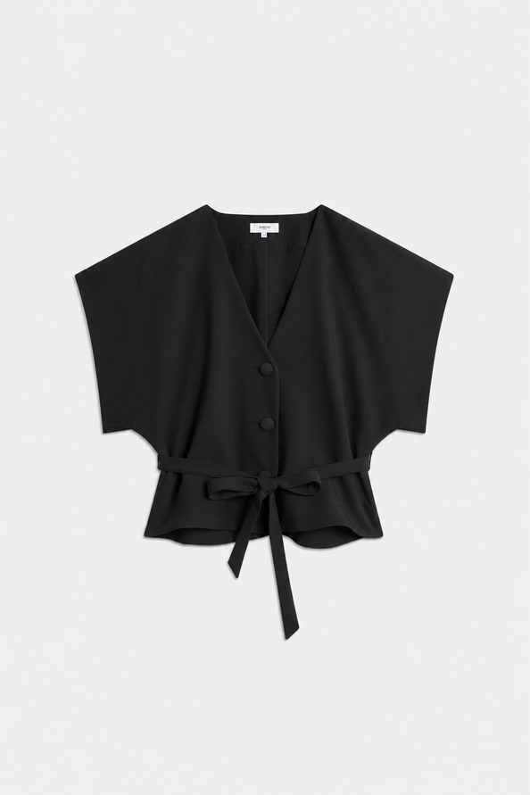LAZLO Structured cropped blouse